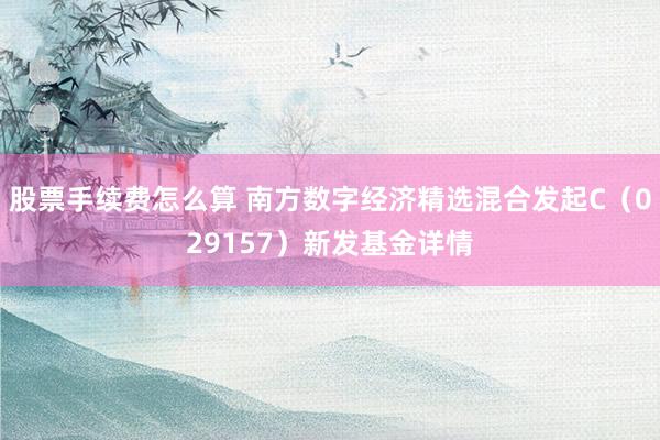 股票手续费怎么算 南方数字经济精选混合发起C（029157）新发基金详情